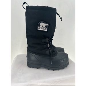 SOREL INTREPID EXPLORER Boots And liners Waterproof Black EUC Men’s 8